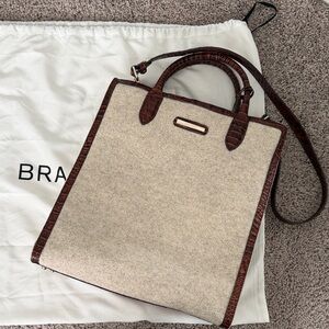 NWT Brahmin Monique tote bag in natural wool